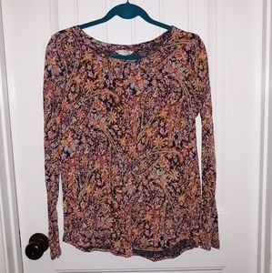 Lucky Brand paisley patterned shirt